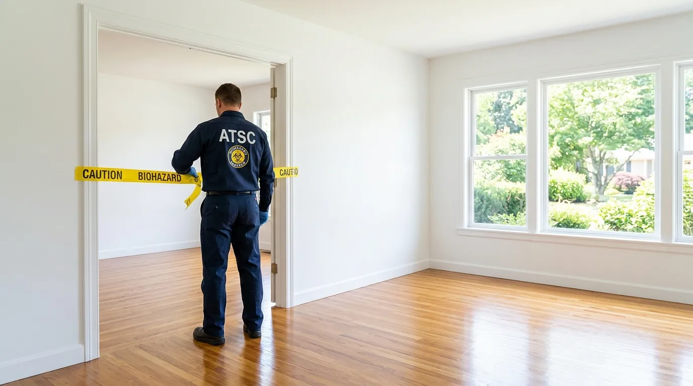 Certified biohazard cleanup crew performing Decomposition Cleanup in Castroville